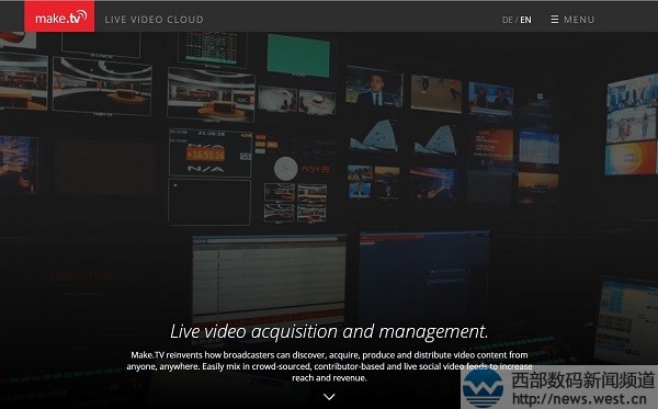 云视频管理平台Make.tv 获数百万元风险投资!官网域名不得不赞!